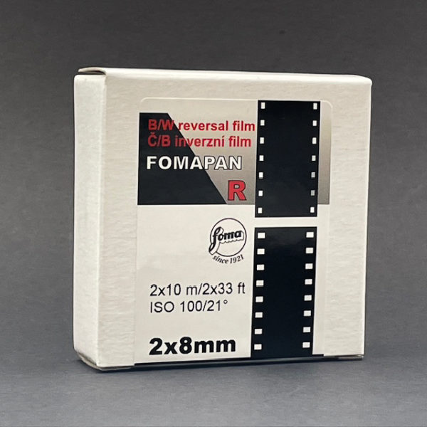 2x8 MM FOMAPAN R 100 B&W inversible 2x10m