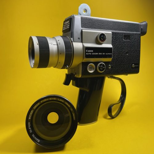 CANON AUTO ZOOM 518 SV en bon état / Canon Zoom Lens C8 f : 1.8 \  F: 9.5-47.5 mm BACK TO SUPER 8 - CAMERA SUPER 8