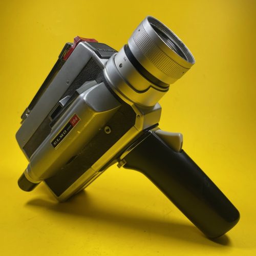 Caméra Super 8 d'occasion : ELMO SUPER 104 en très bon état / Elmo Zoom f: 1.8 \ F: 8.5-34 mm BACK TO SUPER 8